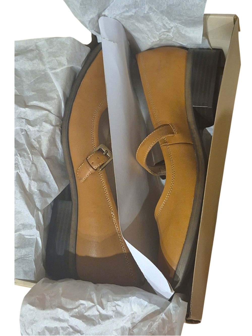 SOUL Naturalizer Ramona Mary Jane Tan Brown 12M Comfort Officecore Mod Preppy - Picture 5 of 5